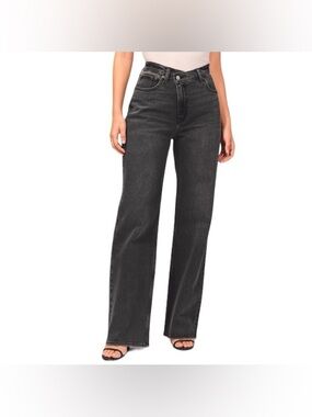 Abercrombie & Fitch '90s Relaxed High Rise Black Size 27 crossover waistband